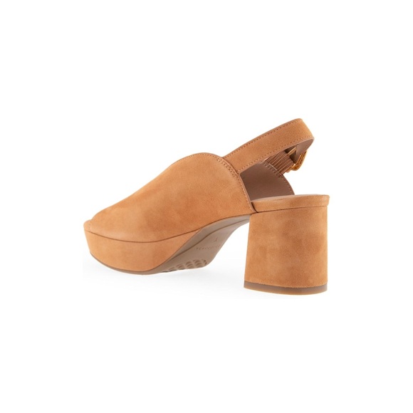 Elegant Tan Women's Slingback Heels - Picture 5 of 9